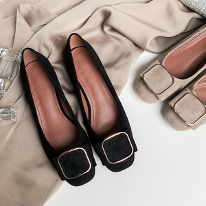 方头浅口温柔风单鞋