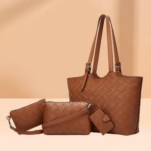 韩系百搭三件套2026托特大容量时尚女潮流女包包包包新款子母手提