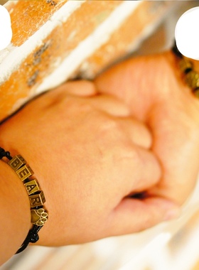 原创可调节复古情侣手环