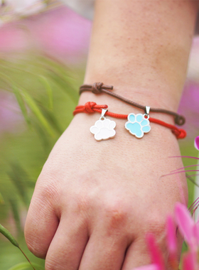 ld原创熊爪手环民族编织情侣