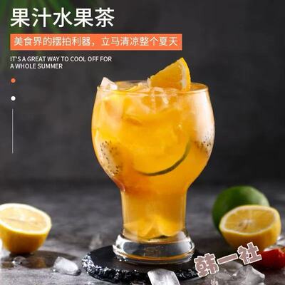 玻璃果汁杯啤酒杯耐热水杯