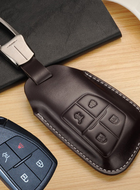 适用于别克昂科威s钥匙套真皮652t改装专用23款plus七座钥匙包扣