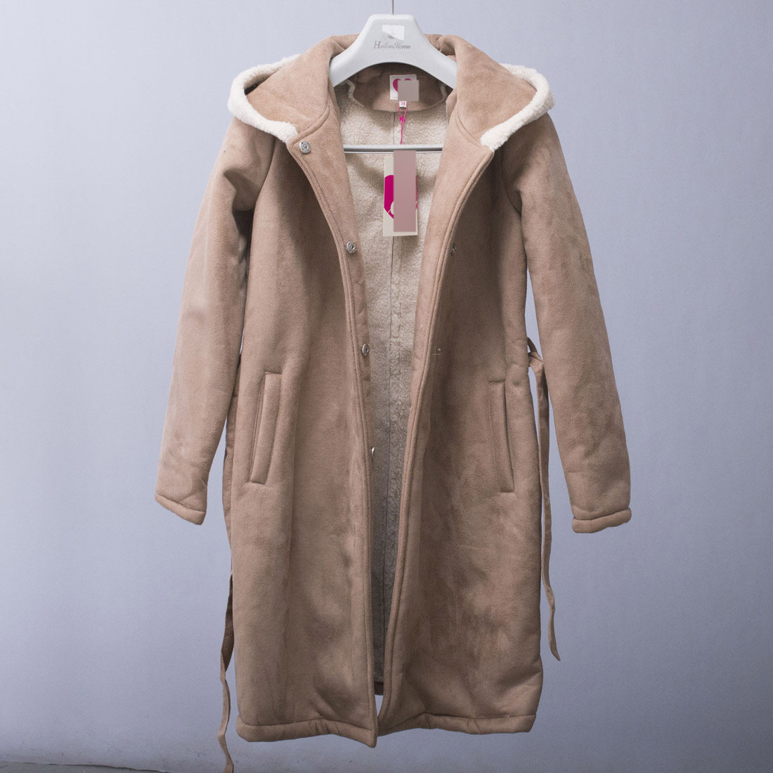 孤品清货只有160码~出口外贸单女士鹿皮绒外套冬季防风保暖风衣厚,女装/女士精品,风衣,淘宝优惠券,粉丝福利购,淘宝优惠卷