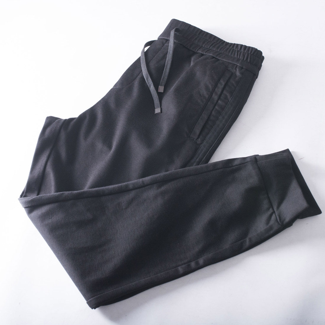 孤品清货有2XL~大厂尾货男士秋季直筒卫裤束脚松紧腰黑色运动裤子,男装,卫裤,淘宝优惠券,粉丝福利购,淘宝优惠卷