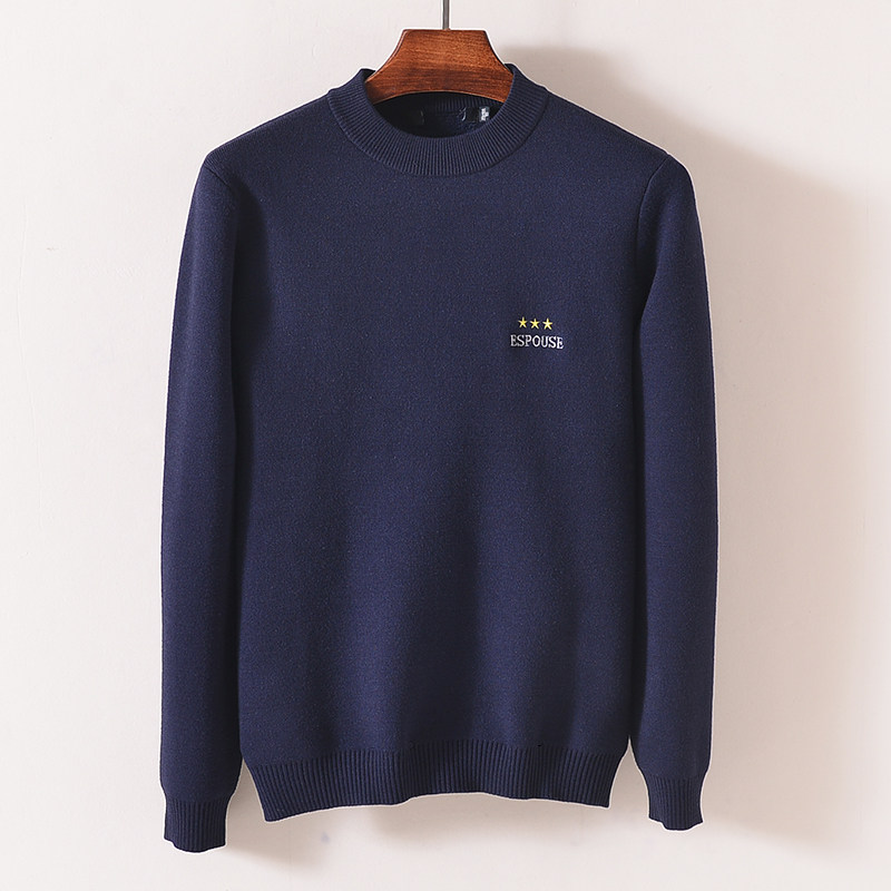 牛货高品质！撤柜尾货圆领羊毛衫品牌男装秋冬套头纯色厚款针织衫,男装,针织衫/毛衣,淘宝优惠券,粉丝福利购,淘宝优惠卷