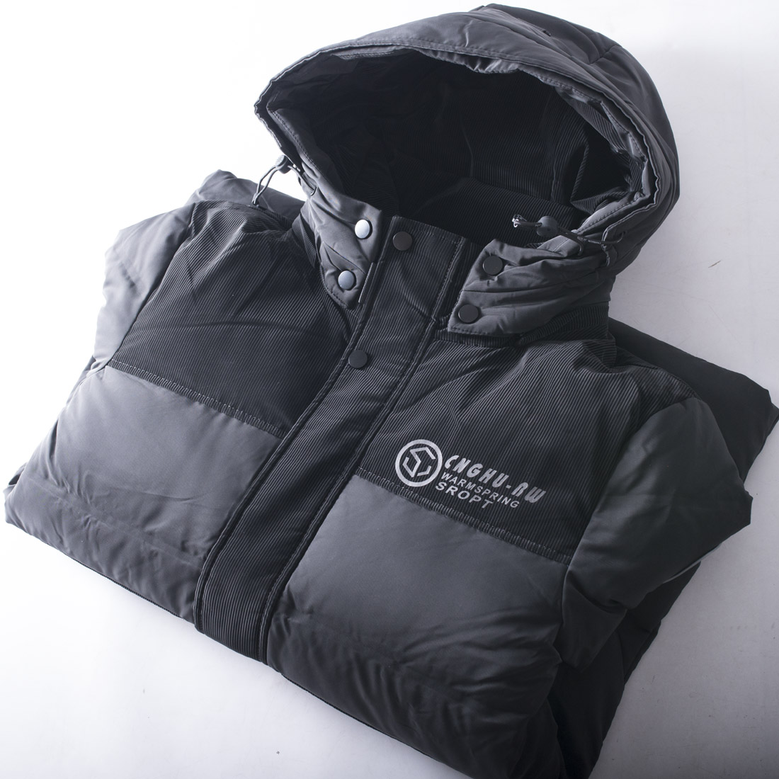 男士脱卸帽子防风保暖羽绒服外套