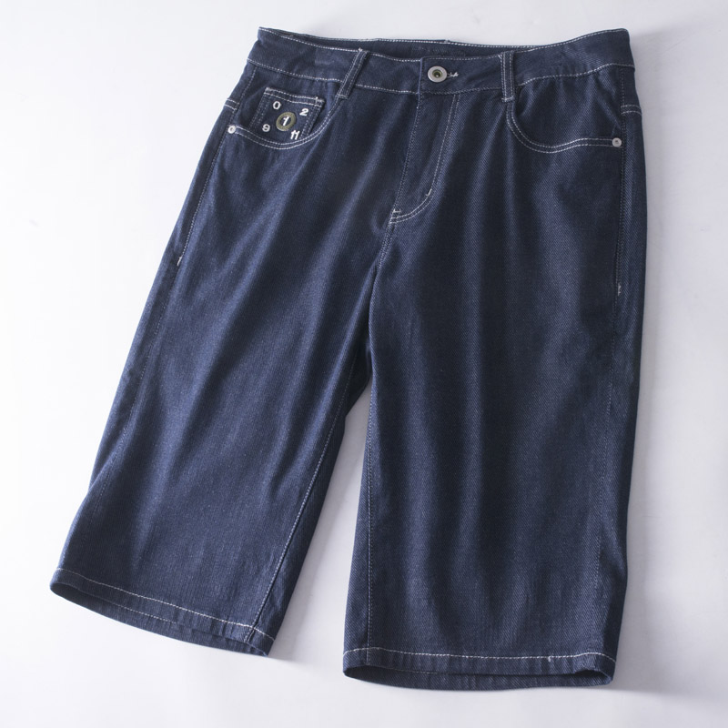 夏季薄款中裤青年夏季牛仔短裤男