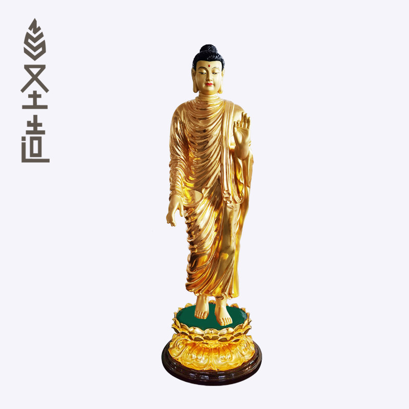 香樟木雕刻木雕释迦牟尼佛像摆件实木释迦摩尼佛定制厂家 圣造