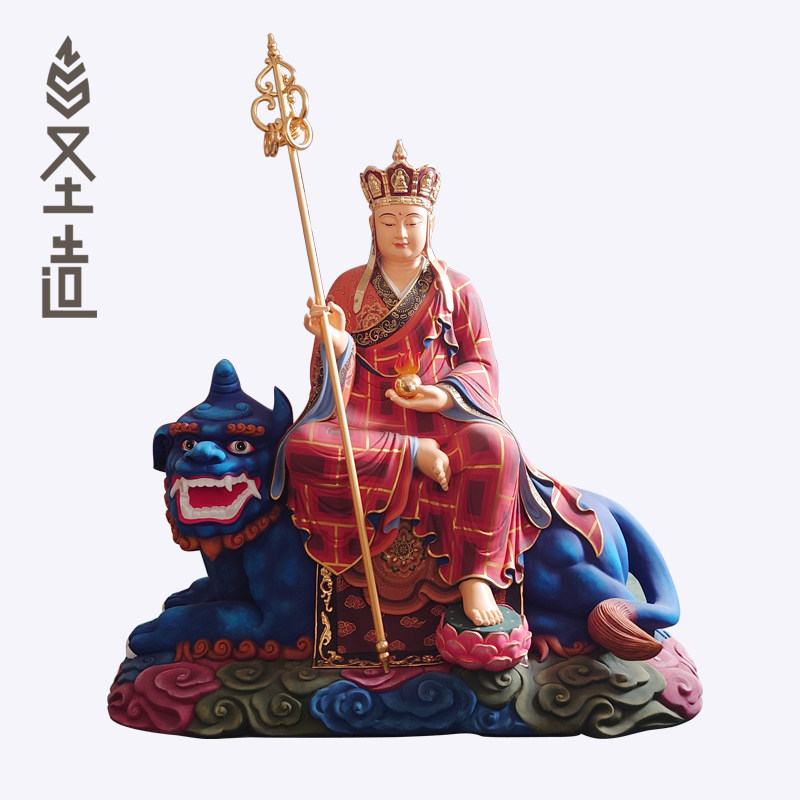 实木雕刻彩绘地藏王佛像摆件香樟木地藏菩萨定制定做佛像神像厂家