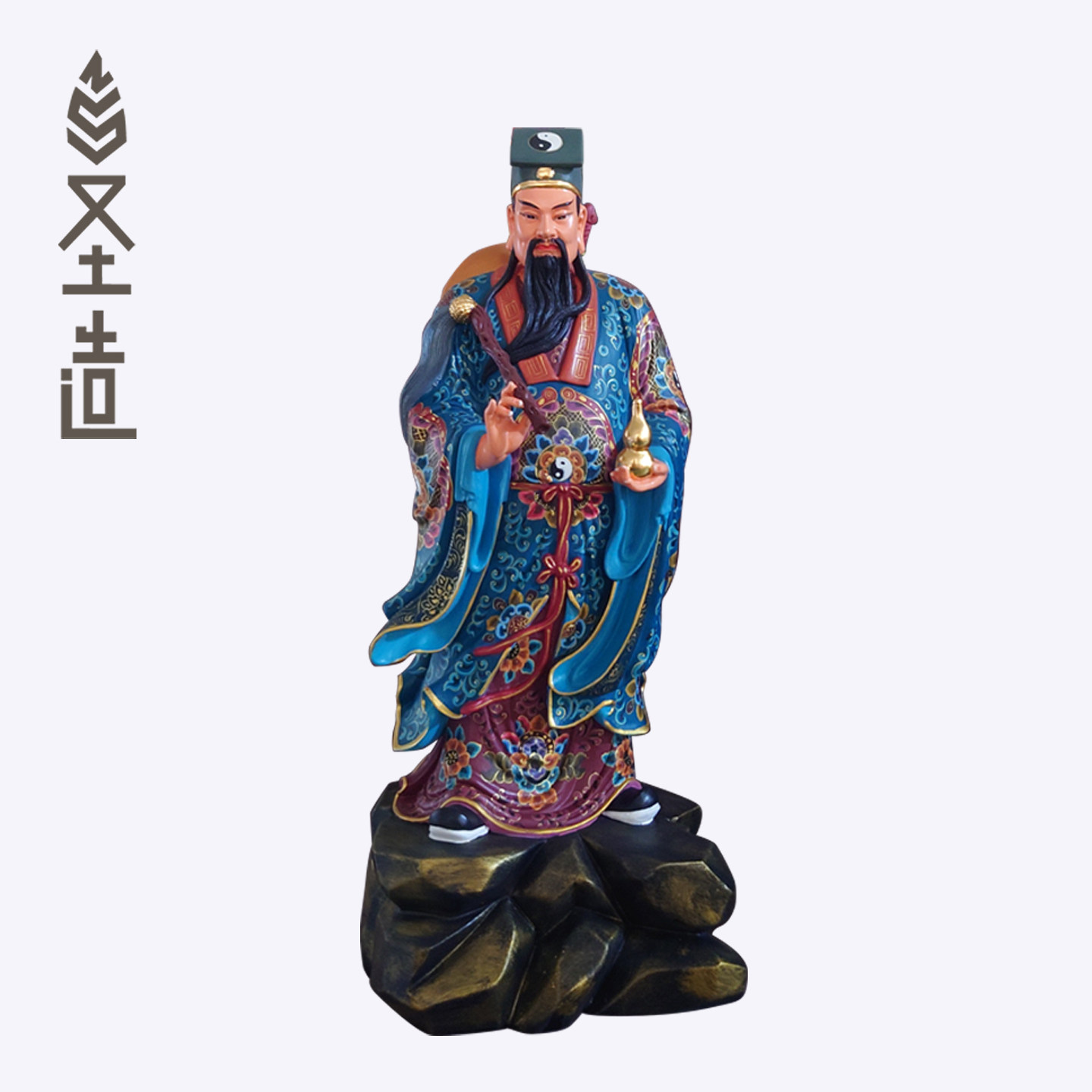 木雕吕洞宾神像摆件纯手工神像佛像制作厂家纯阳子实木雕刻回道人