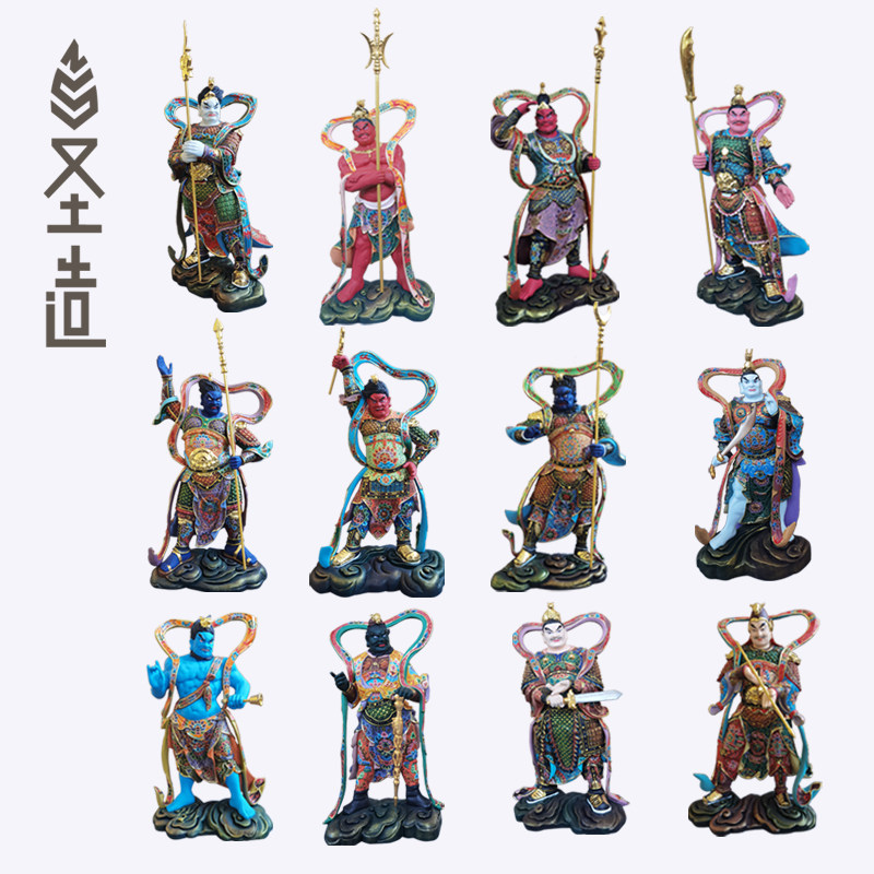 佛像十二药叉护法圣造