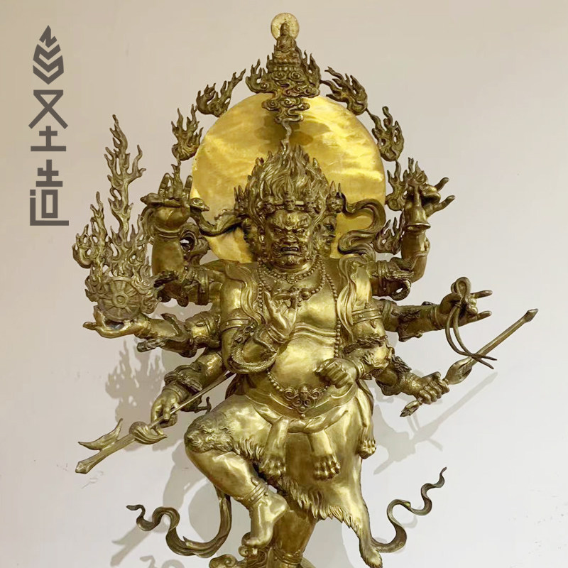 新款铜雕秽迹金刚工艺品摆件木雕黄铜秽迹金刚像定制厂家 圣造