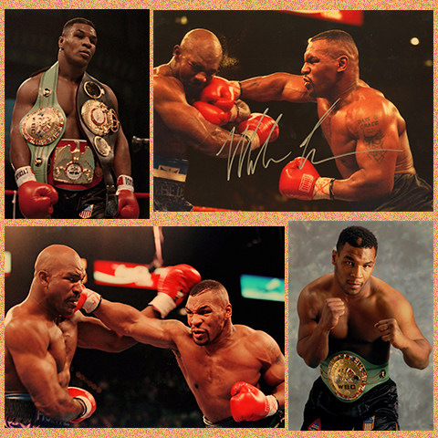 拳王泰森海报 复古文艺牛皮纸画 装饰画 挂画 壁画 画芯