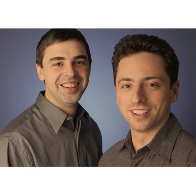 谷歌创始人海报怀旧复古文艺牛皮纸房间卧室装饰画相框壁画画芯