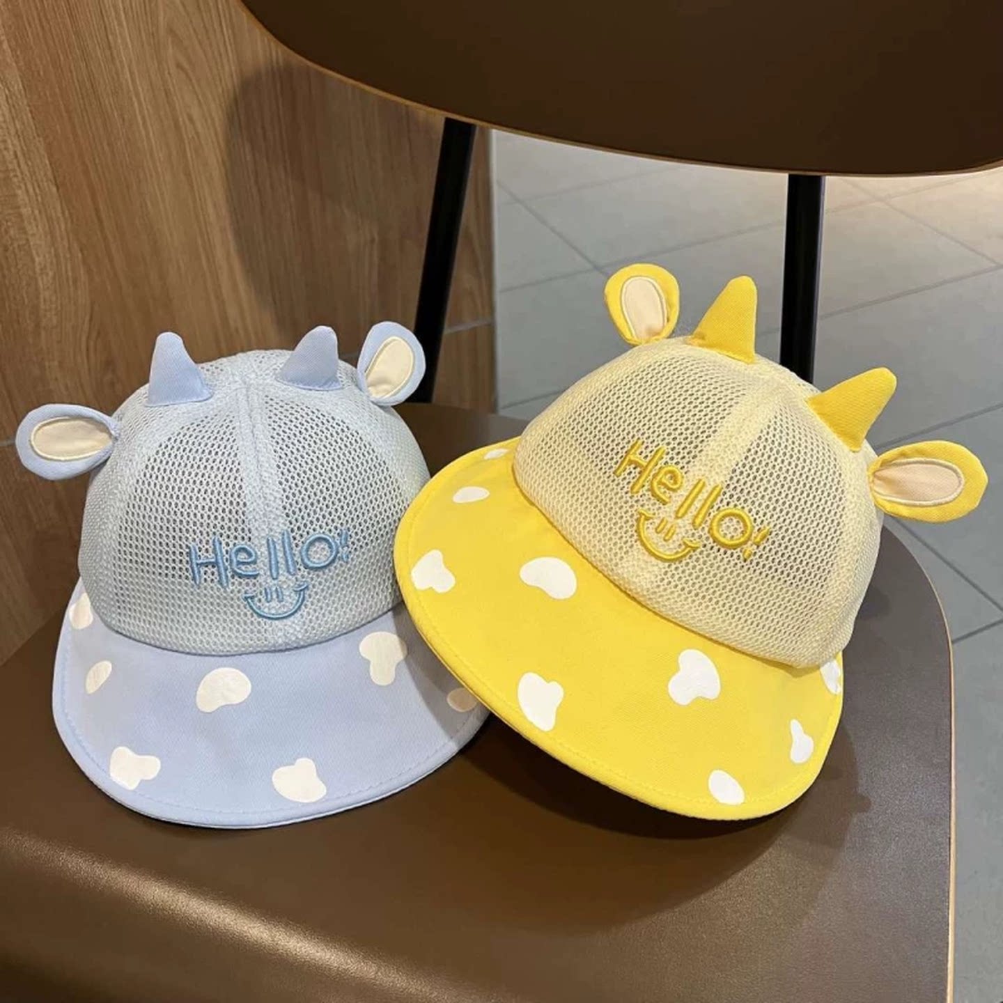 婴儿遮阳帽子春夏季薄款男女童全网鸭舌帽小童宝宝防晒透气渔夫帽