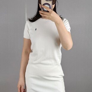黛黛香奈｜ 现货 POLO RALPH LAUREN 拉夫劳伦薄款针织圆领短袖女