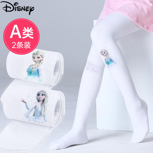 迪士尼女童连裤袜春秋薄款公主风