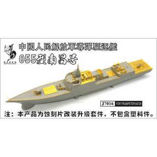 055驱逐舰南昌蚀刻片套改 船坞 700 配小号手06729 射手座J7016