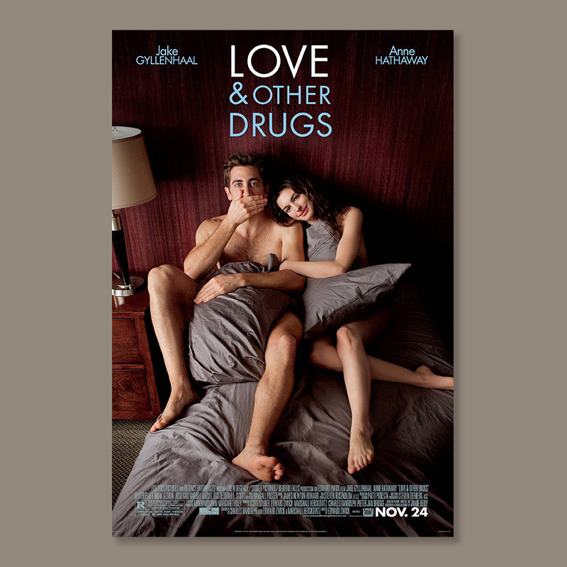 爱情与灵药/电影海报/家居客厅宿舍卧室咖啡屋/装饰画