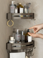 优勤 Стойка для хранения ванной комнаты треугольная корзина на стенах на стенах.