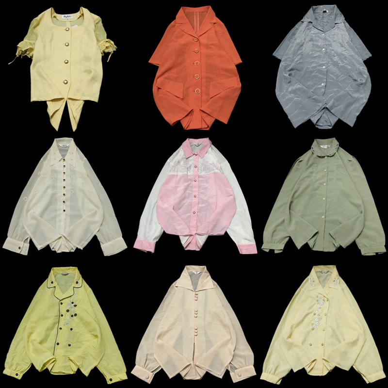 vintage古着小清新宽松衬衫