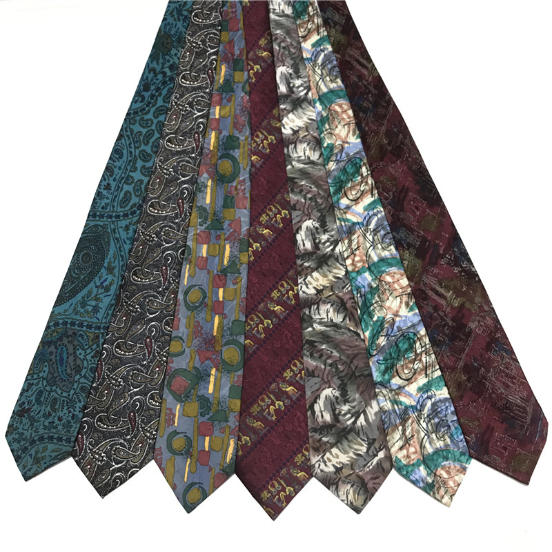 中古领带vintage古着孤品日系复古油画花纹休闲学院手打配饰LXL72,服饰配件/皮带/帽子/围巾,领带,淘宝优惠券,粉丝福利购,淘宝优惠卷