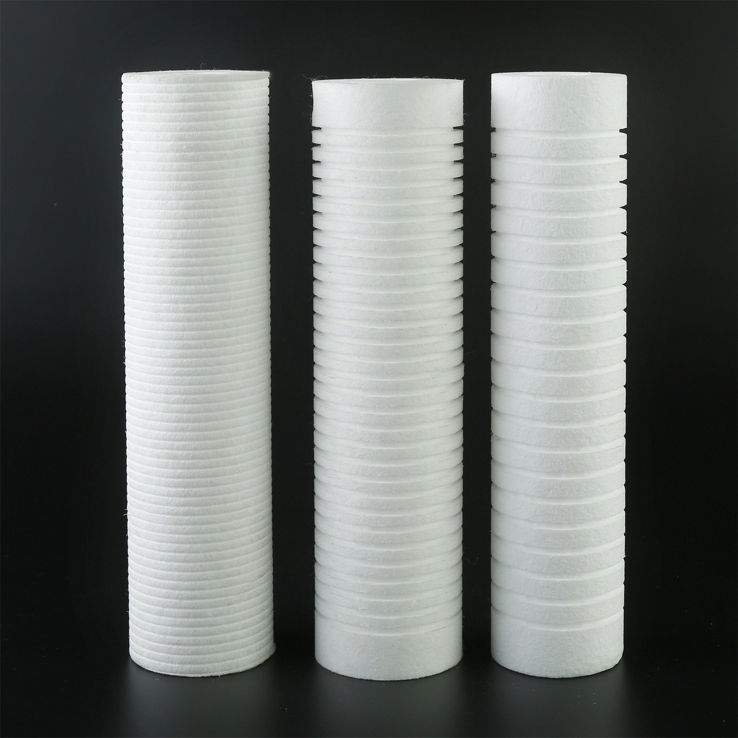 pp棉熔喷滤芯10寸5um压纹沟槽工业小型过滤器净水器过滤桶通用