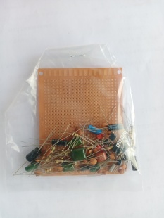 中夏焊接练习原件包，PCB万用板（规格：7cmX9cm ）和随机元件