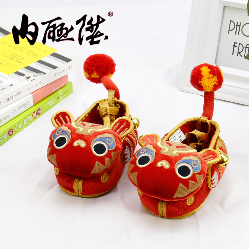 内联升学步鞋传统虎头鞋中国风