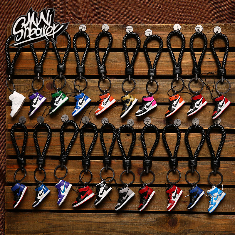 创意aj钥匙扣篮球鞋立体模型包包挂件手工汽车钥匙链男女生日礼物