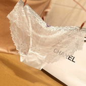 女夏季 薄款 镂空透明性感低腰甜美三角裤 蕾丝内裤 诱惑火辣女士内裤