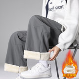 加绒加厚休闲裤男士冬季保暖2026新款直筒宽松长裤JR29179-特P40，男装棉衣，星座610（原A335）