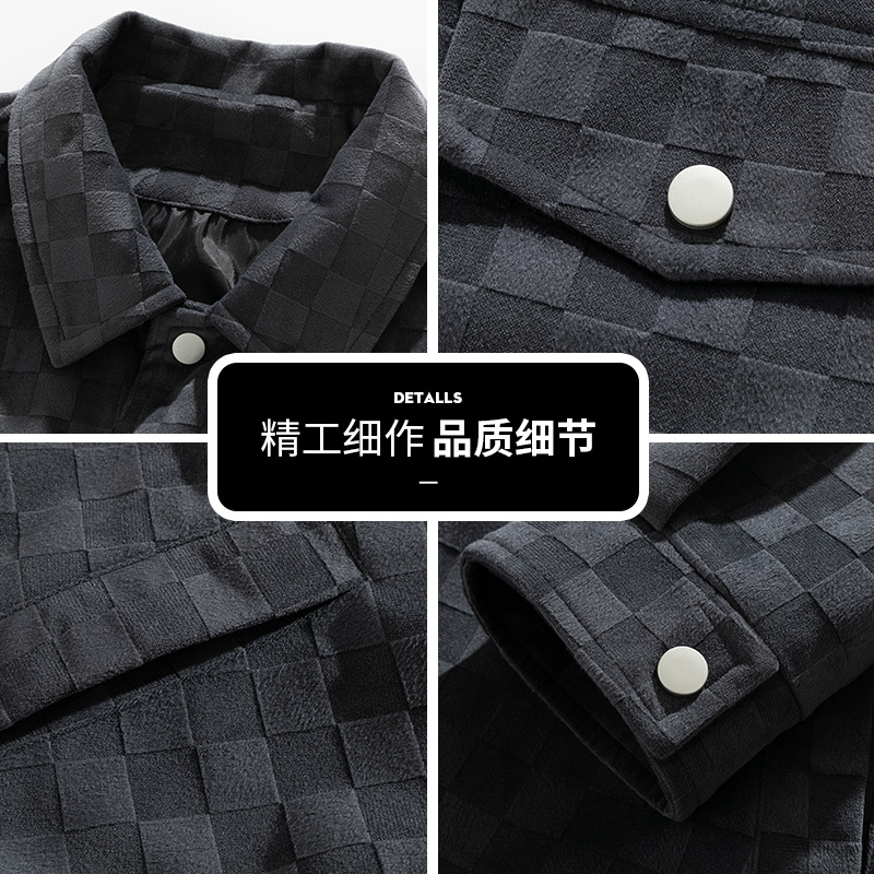 外套男2025秋季新款日系翻领高级感帅气工装夹克Q5562-P65，男装夹克，星座610（原A335）