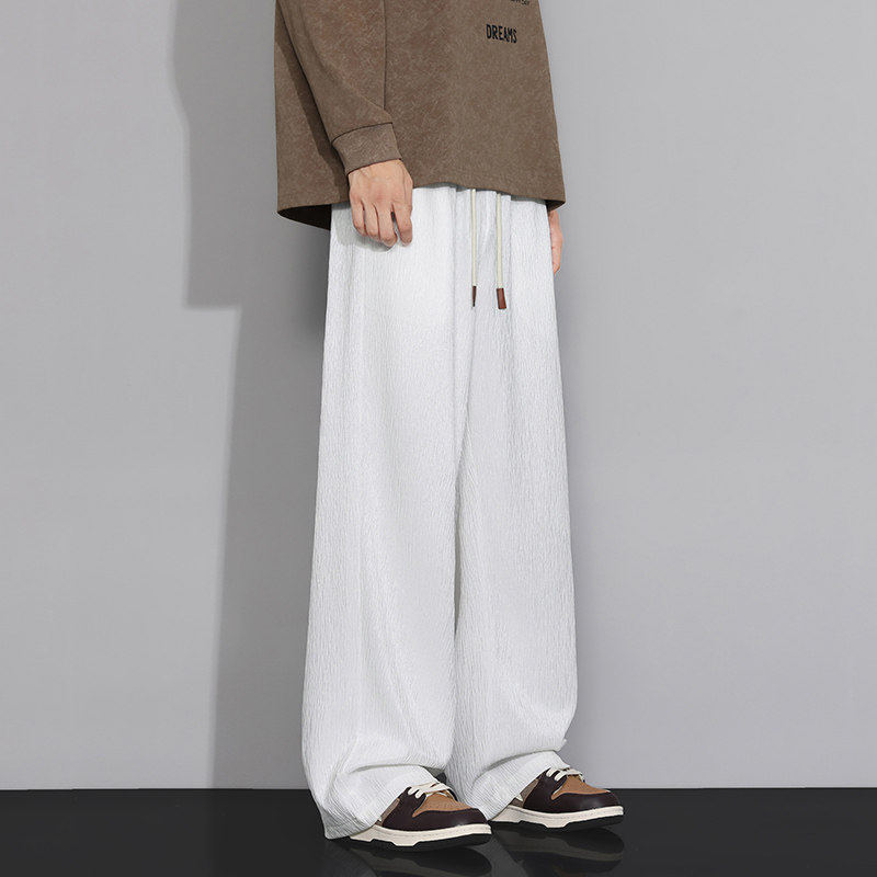 松紧腰男士休闲裤春季宽松直筒运动裤潮流阔腿裤Q29151-特P32，女装休闲裤，星座610（原A335）