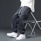 运动裤男春季宽松束脚裤休闲长裤潮牌灯芯绒抗皱卫裤Q2370-P40，男装休闲裤，星座610（原A335）