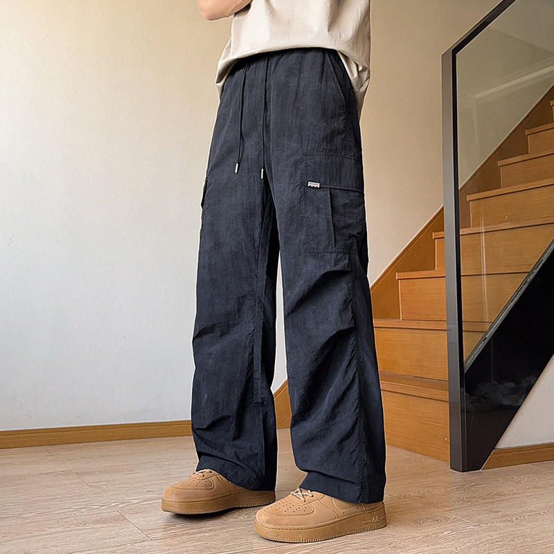 美式高街扎染脏脏工装裤男春夏季新款大码直筒腿伞兵裤K8206-P45，男装休闲裤，星座610（原A335）