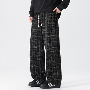美式复古高街2025款格子休闲裤男同款秋冬季宽松款H808-P45，男装休闲裤，星座610（原A335）