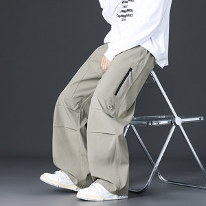 2025美式机能工装裤子男秋季宽松休闲直筒长裤Q29158-特P30图片