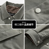 大码男士风衣2025秋季新款休闲宽松中长款工装外套Q5539-P78，男装风衣，星座610（原A335）