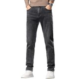 秋冬高品质牛仔裤男直筒修身弹力休闲百搭青年水洗长裤子K878-P50，男装牛仔裤，星座610（原A335）