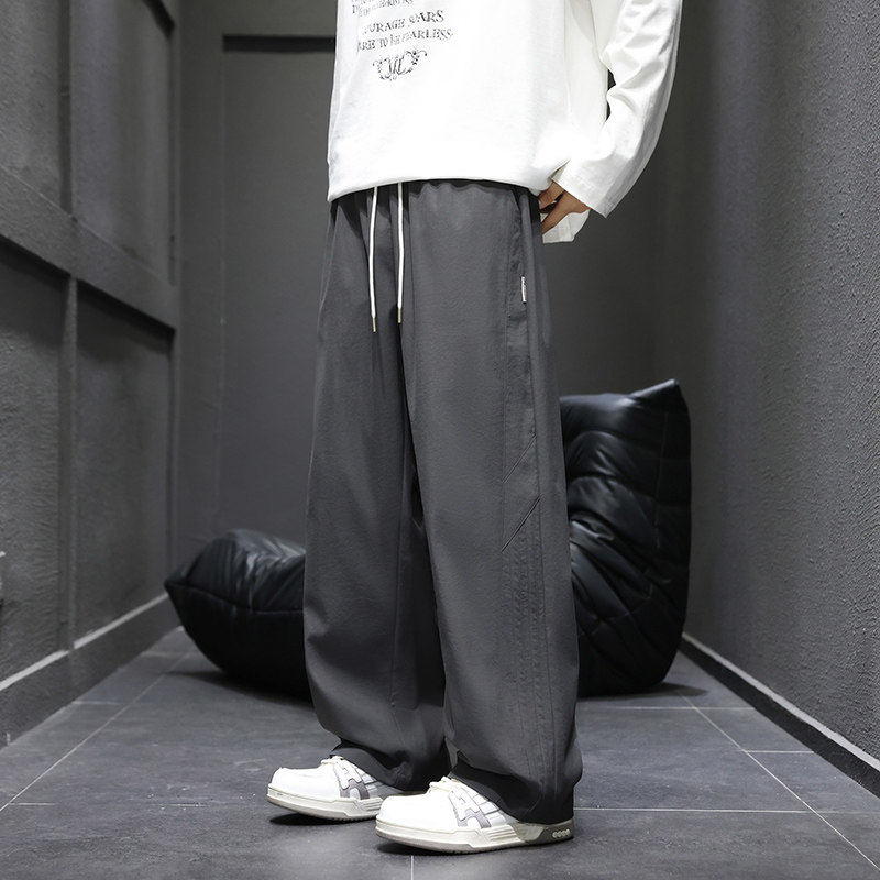 美式弯刀卫裤男士秋款2025宽松松弛感青春风休闲裤Q29162-特P35，男装休闲裤，星座610（原A335）