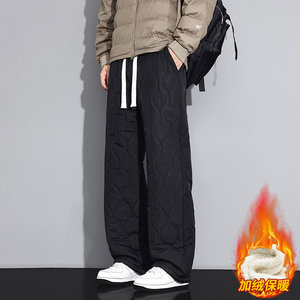葫芦纹保暖羊羔绒棉裤男冬季加绒加厚防寒款休闲长裤JR29185-P40，男装棉衣，星座610（原A335）