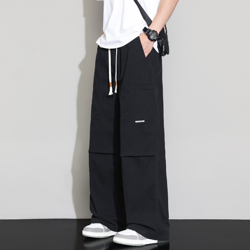 纯棉伞兵裤子男2025春夏季新款宽松潮牌百搭抗皱工装裤K2715-P50,男装休闲裤,星座610（原A335）