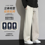 男士秋季2025新款宽松直筒运动卫裤阔腿休闲裤Z6911-P42，男装休闲裤，星座610（原A335）
