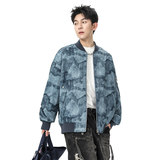 美式复古男士外套2025新款秋季休闲夹克立领男装大码Q5557-P68，男装夹克，星座610（原A335）