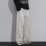 松紧腰男士休闲裤春季宽松直筒运动裤潮流阔腿裤Q29151-特P32，女装休闲裤，星座610（原A335）