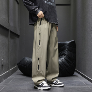 伞兵裤男秋季2025新款户外宽松直筒双拉链休闲裤潮Q29159-特P35，男装休闲裤，星座610（原A335）