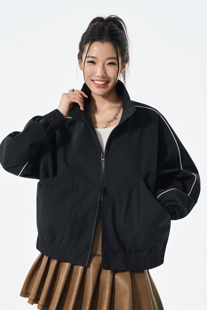 短款机车服夹克男女2025秋季新款痞帅宽松休闲外套JS5603-P75，男装夹克，星座610（原A335）