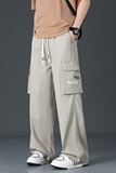 纯棉大口袋工装裤男士春季新款宽松百搭直筒美式休闲裤K2711-P52，男装休闲裤，电商A335