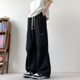 春夏纯棉工装裤子男宽松百搭垂感青少年潮牌阔腿裤K2715-P50，男装休闲裤，星座610（原A335）
